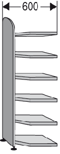 Dante 225/60-Eckregal Dante 225/60-Eckregal